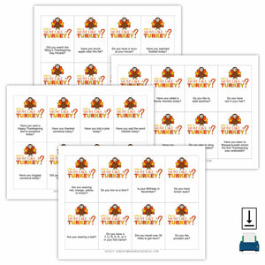 Who Is Most Like A Turkey Thanksgiving Game (PDF)