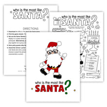 Who Is Most Like Santa Christmas Party Game (PDF)