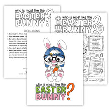 Who Is Most Like The Easter Bunny Easter Game (PDF)