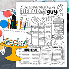 Who Knows The Birthday Guy Best Birthday Party Game (PDF)