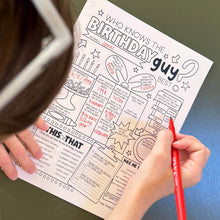 Who Knows The Birthday Guy Best Birthday Party Game (PDF)