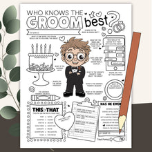 Who Knows The Groom Best Game (PDF)