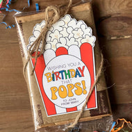 Wishing You A Birthday That POPS! Microwave Popcorn Tag (PDF)