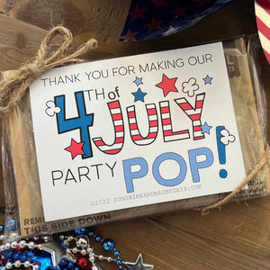 4th of July Popcorn Party Favor (PDF)