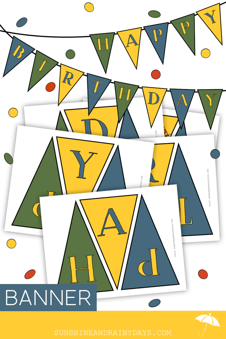 Birthday Printables (PDF) – Sunshine And Rainy Days