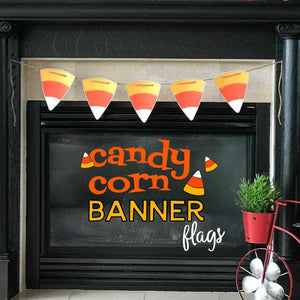 Candy Corn Banner Flags (PDF)
