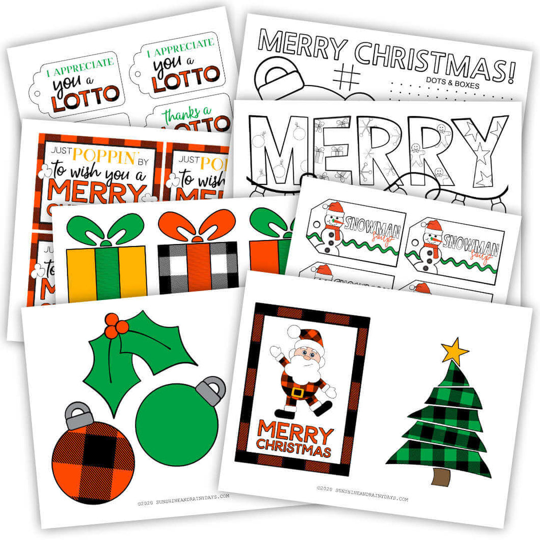 Christmas Party In A Box Printable Set (PDF) – Sunshine And Rainy Days christmas-party-in-a-box-printable-set-pdf-sunshine-and-rainy-days
