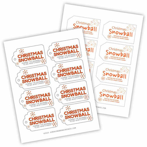 Christmas Snowball (PDF)
