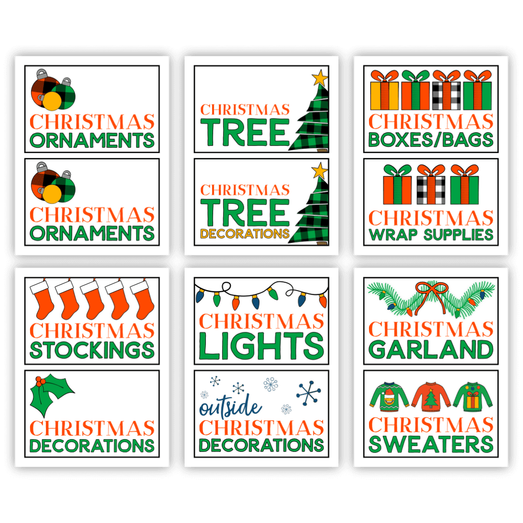 christmas storage box labels (pdf) – sunshine and rainy days