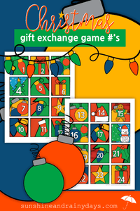 Christmas Gift Exchange Game Numbers (PDF)