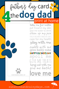 Father's Day Card For The Dog Dad (PDF)