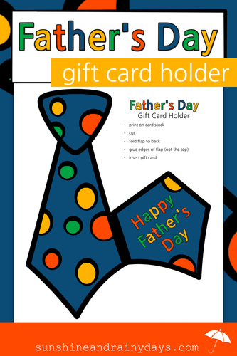 Father's Day Gift Card Holder (PDF)