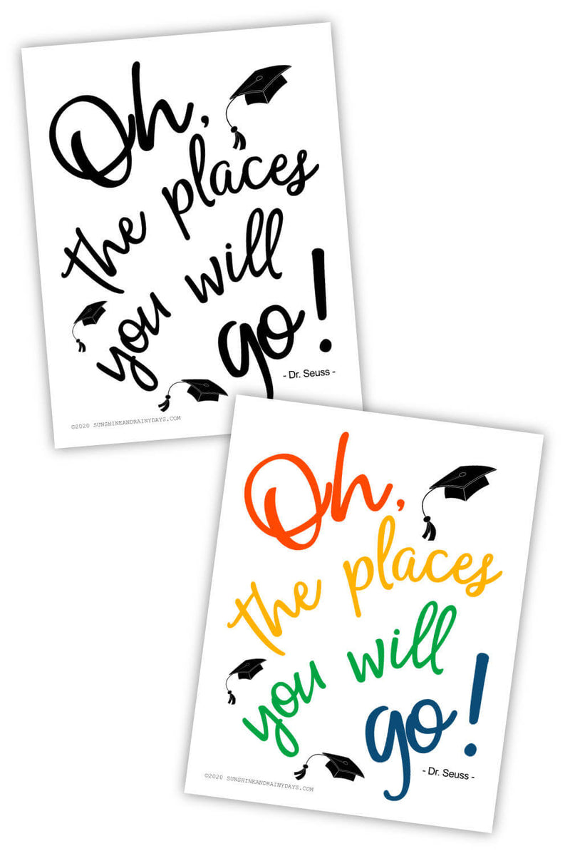 Graduation Sign (PDF) – Sunshine And Rainy Days