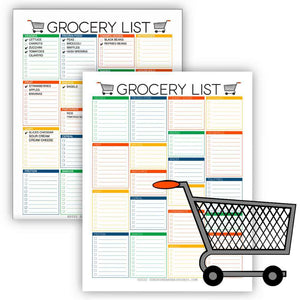 Grocery List (Fillable PDF)