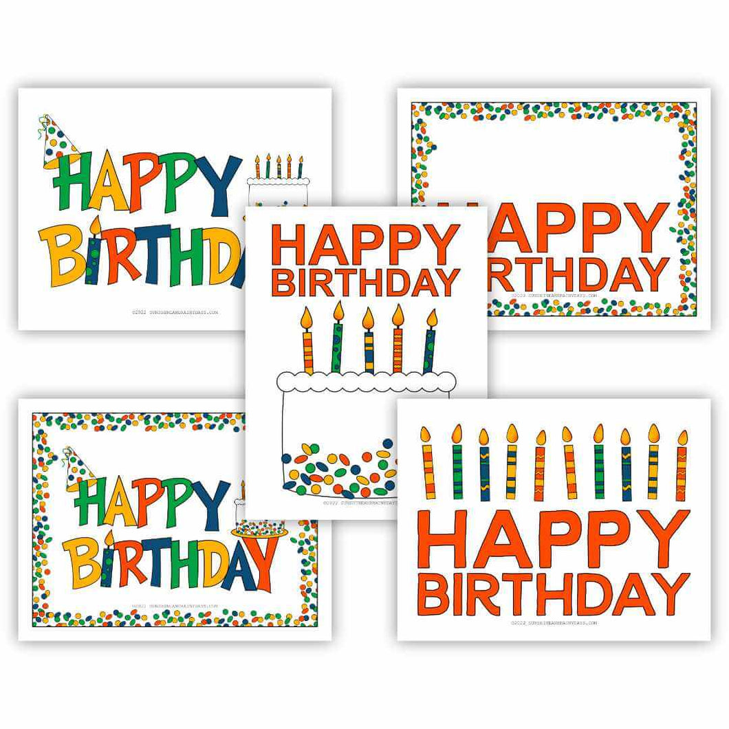 Happy Birthday Signs (PDF)