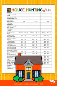 House Hunting Checklist (PDF)