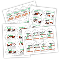 Christmas Lottery Ticket Gift Tags (PDF)