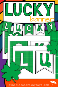St. Patrick's Day LUCKY Banner (PDF)