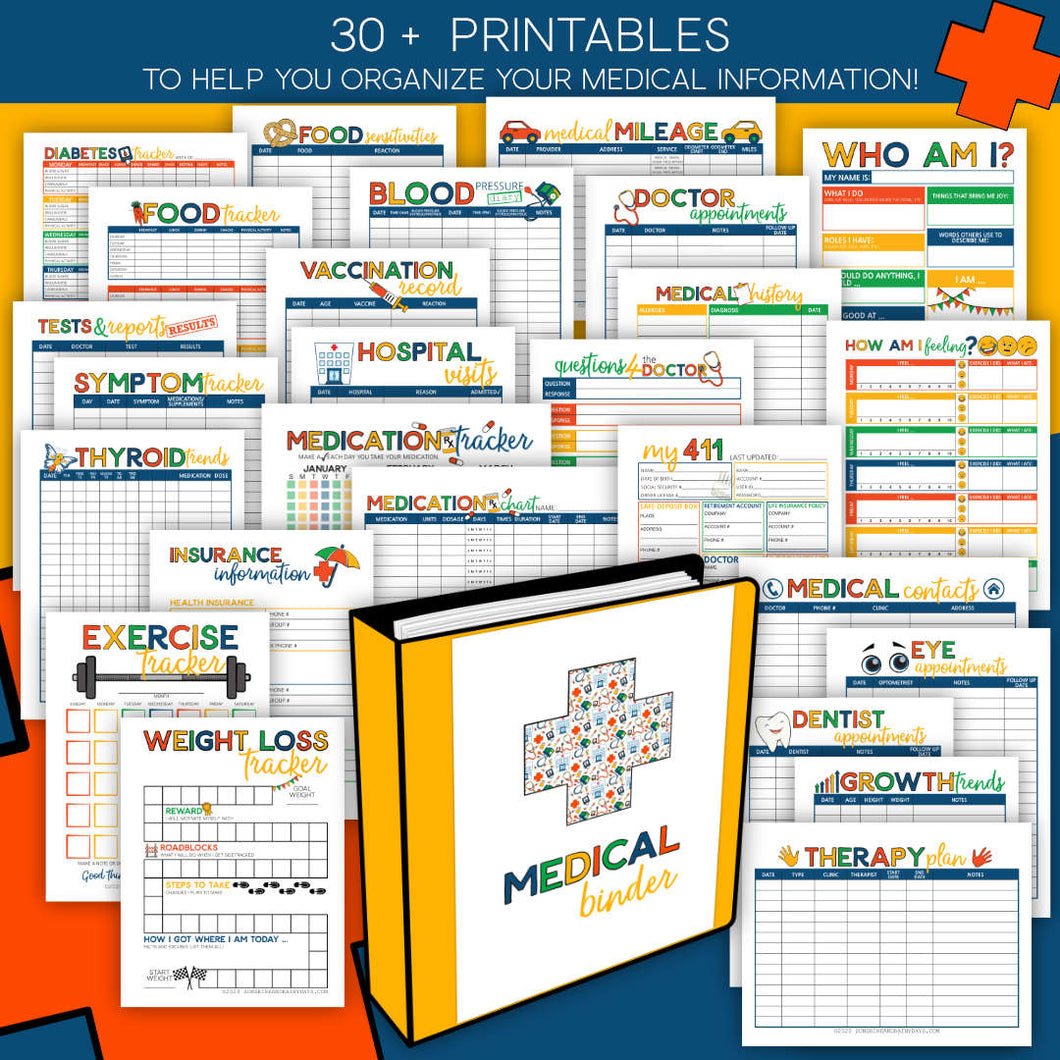 medical-binder-pdf-sunshine-and-rainy-days for Free Printable Medical Binder Templates Medical Binder (PDF) – Sunshine And Rainy Days for Free Printable Medical Binder Templates