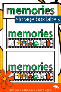 Memories Storage Box Label (PDF)