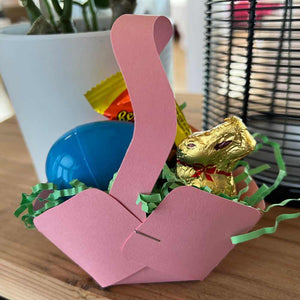 Mini Paper Easter Basket Template (PDF)