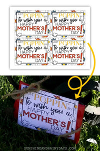 Happy Mother's Day Microwave Popcorn Tag (PDF)