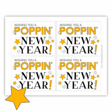 New Year Popcorn Tag