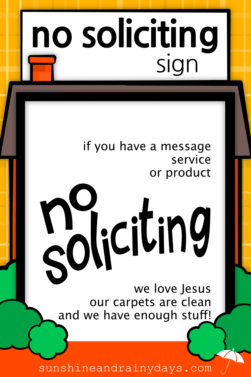No Soliciting Sign (PDF)