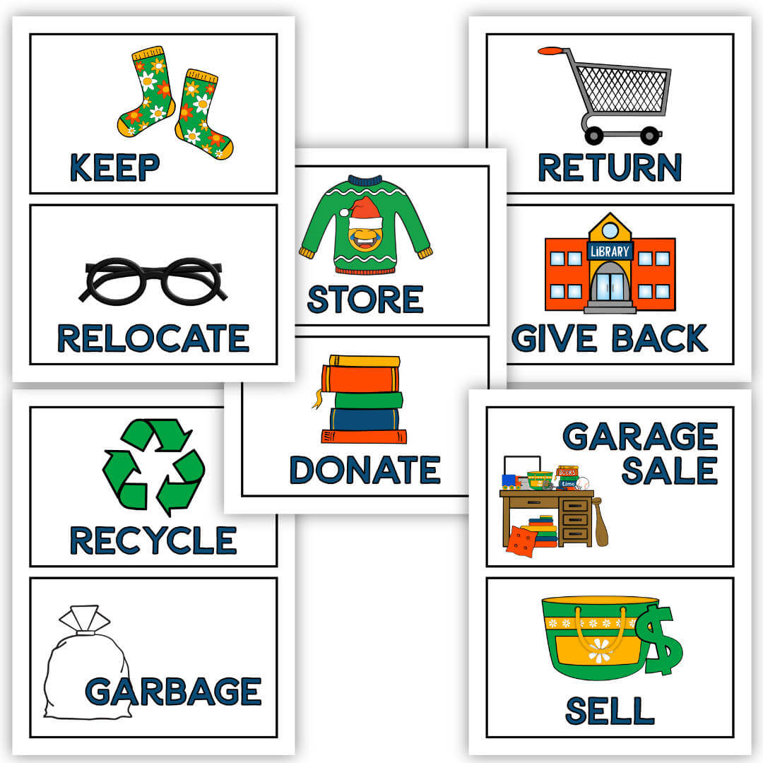 Decluttering Labels (PDF) – Sunshine And Rainy Days