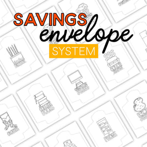 Savings Envelope System - To Color