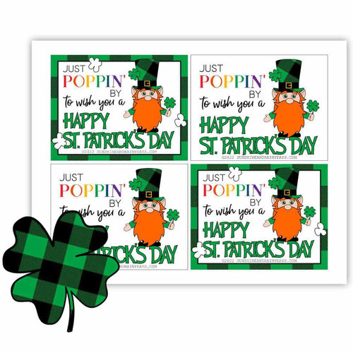 St. Patrick's Day Leprechaun Popcorn Tag (PDF)