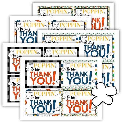 Thank You Microwave Popcorn Tag (PDF)