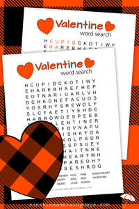 Valentine Word Search (PDF)