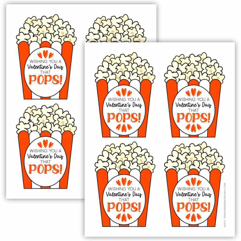 Valentine's Day Popcorn Tags (PDF)