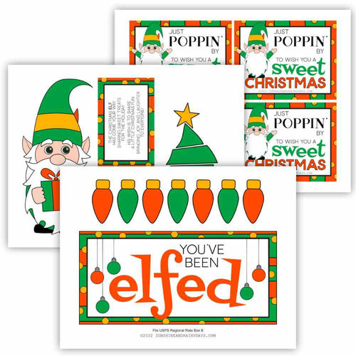 You've Been Elfed Care Package Printables (PDF)